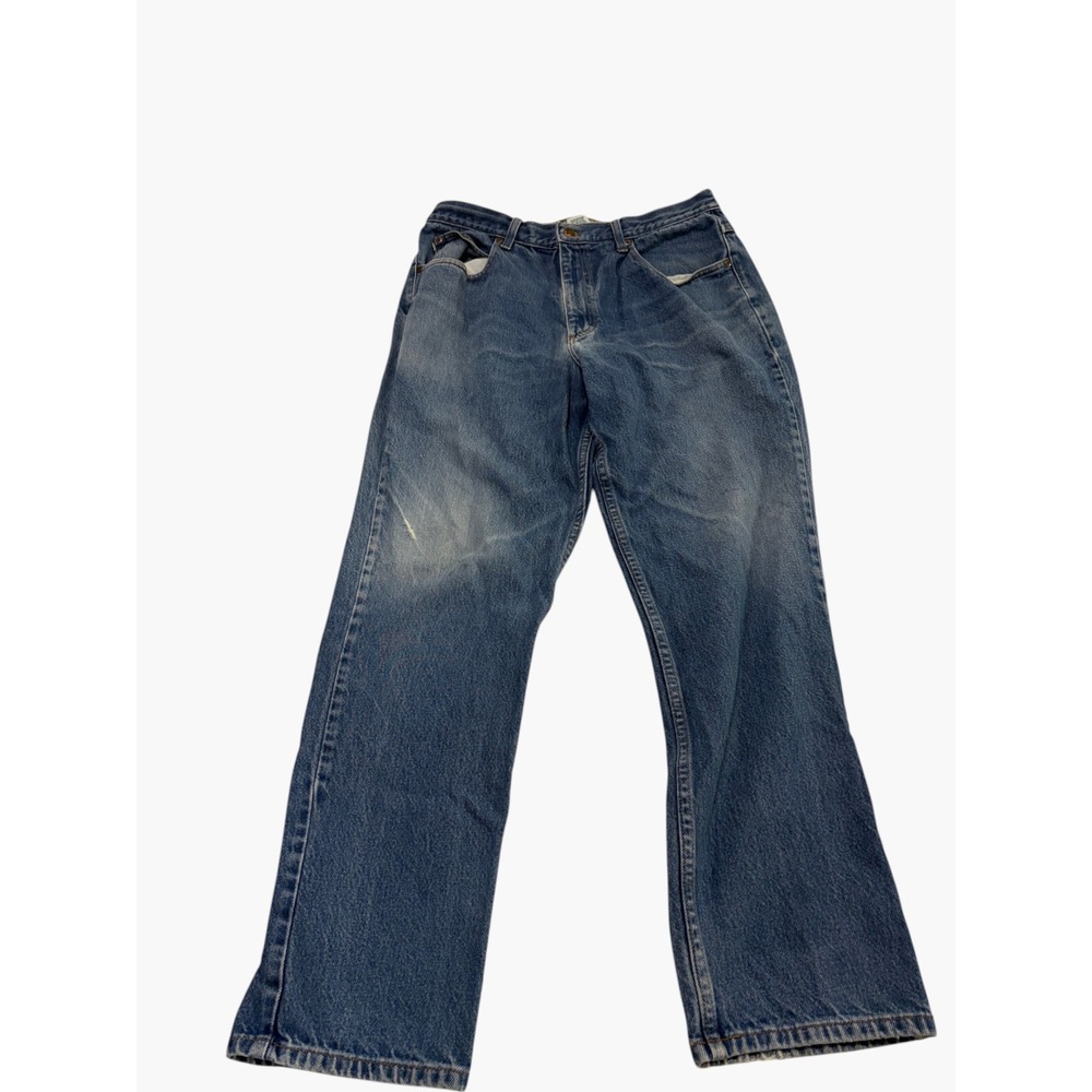 LL Bean Classic Fit Jeans Mens 34x32 Blue Denim Straight Leg 100% Cotton 5825A